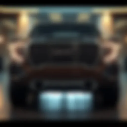 Luxurious Design of the GMC Sierra Denali Front view of the 2018 GMC Sierra Denali showcasing its luxurious design.