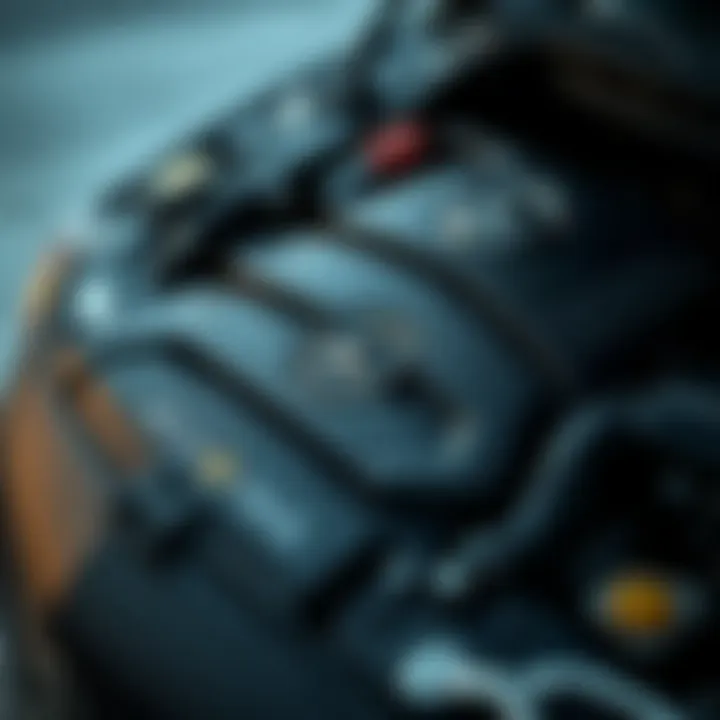 Close-up of the engine of the 2018 Mercedes-Benz Metris emphasizing engineering excellence