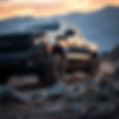 Operational Efficiency on Rugged Terrain Silverado in action on rugged terrain demonstrating operational efficiency