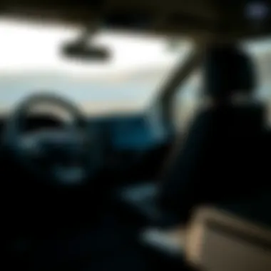 Dashboard and technology features of the 2022 Ford Transit 350 Passenger Van