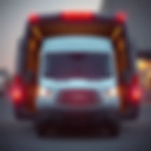 Exterior view of the 2022 Ford Transit 350 Passenger Van showcasing its robust design