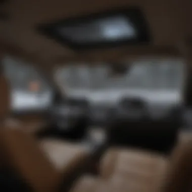 Interior layout showcasing the luxurious cabin of the Jeep Grand Cherokee