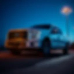 Sleek exterior design of the 2016 Ford F-150 showcasing its modern aesthetics