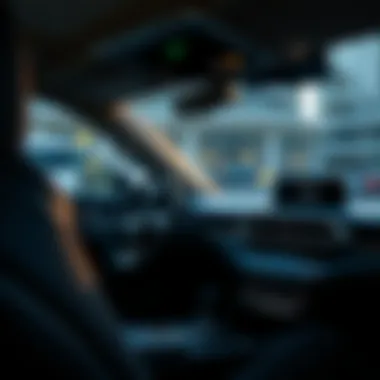 Luxurious interior showcasing advanced technology