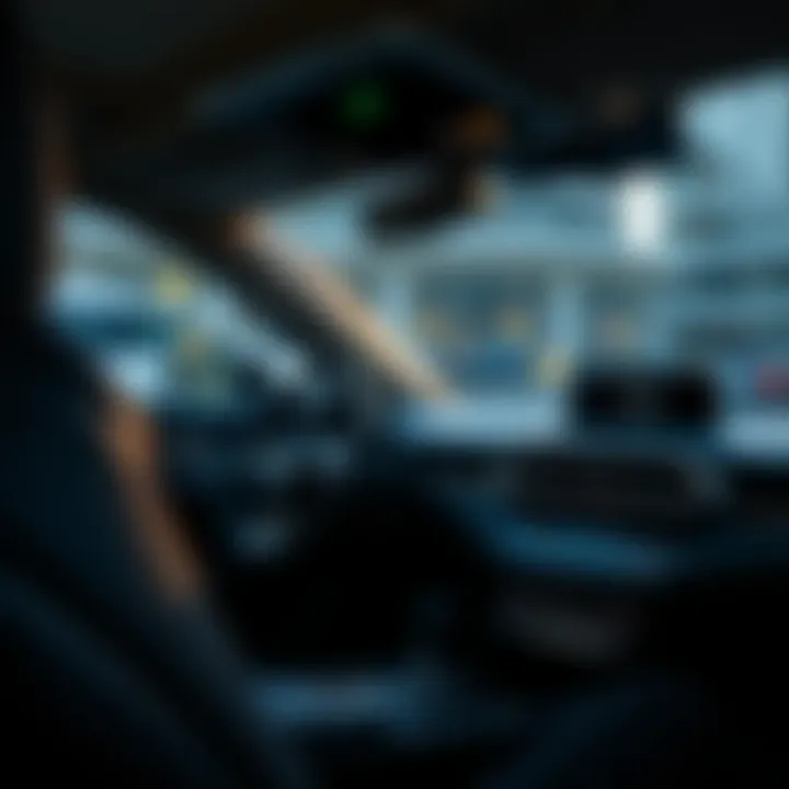 Luxurious interior showcasing advanced technology