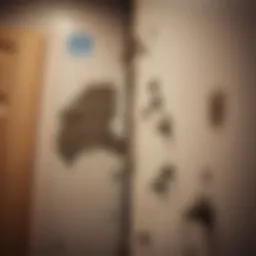 Mold growth on an RV wall