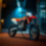 Dirt bike ready for transport