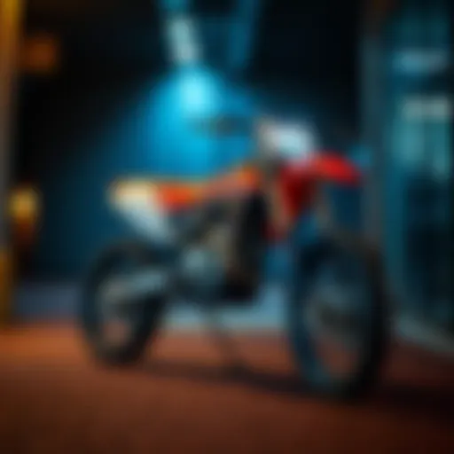 Dirt bike ready for transport
