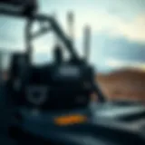 A UTV equipped with a high-quality radio system, showcasing its communication capabilities