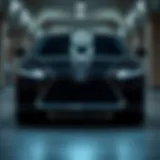 Elegant front design of the Lexus RX