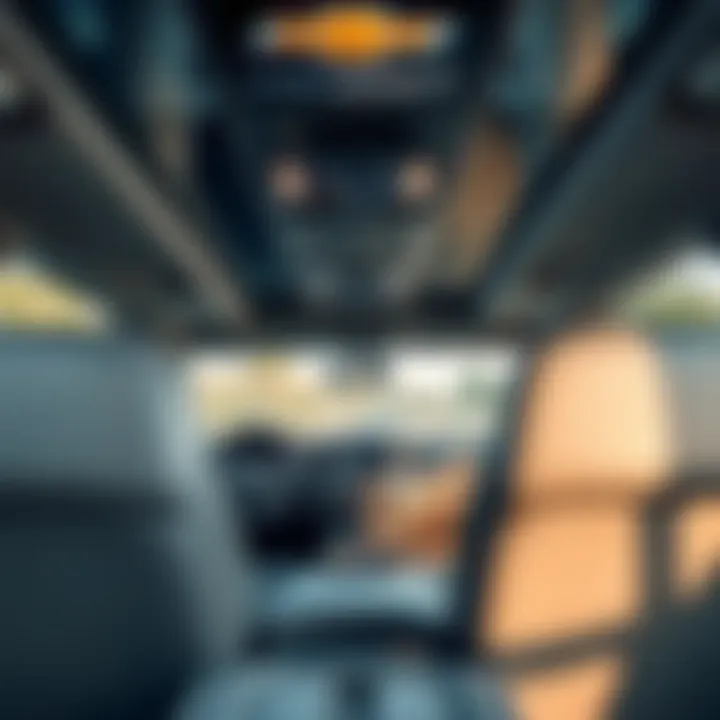 Interior layout of the 2019 Chevy Tahoe LT emphasizing luxury and technology