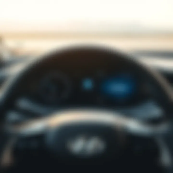 Dashboard of the Kona Electric highlighting advanced technology features