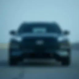 Front view of the 2022 Hyundai Kona Electric showcasing its sleek design