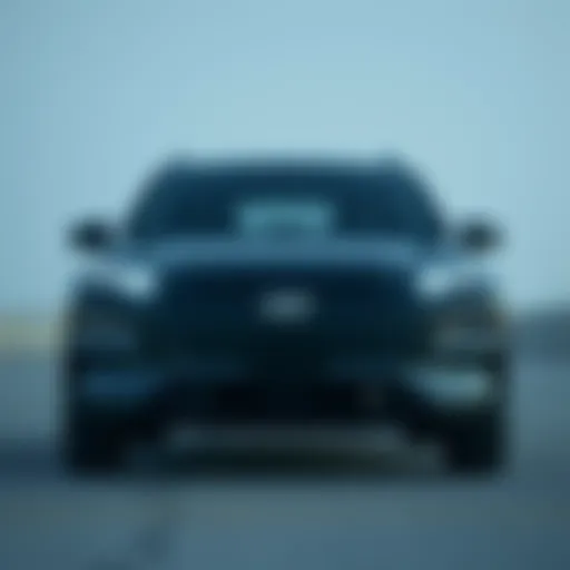 Front view of the 2022 Hyundai Kona Electric showcasing its sleek design