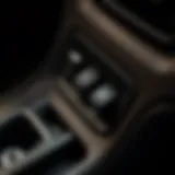 Close-Up of Power Window Switch Detailed view of the 2012 GMC Sierra power window switch