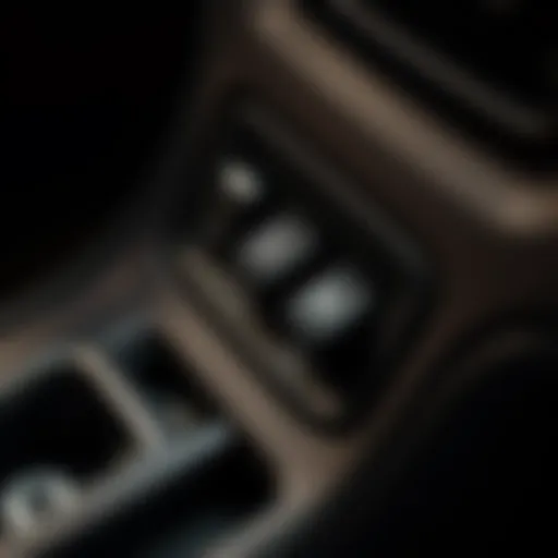 Close-Up of Power Window Switch Detailed view of the 2012 GMC Sierra power window switch