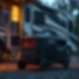 Generator powering RV appliances