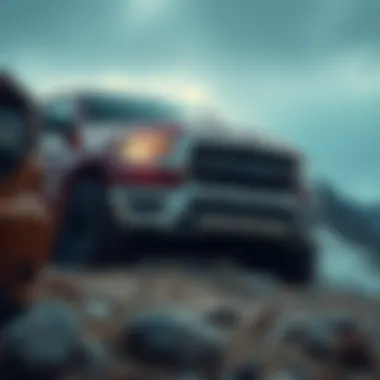 Dodge Ram 4x4 Longhorn Off-Road Performance Dodge Ram 4x4 Longhorn in action on rugged terrain demonstrating performance