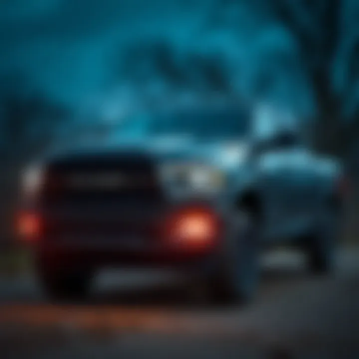 Rugged Design of Dodge Ram Dodge Ram truck showcasing its rugged design