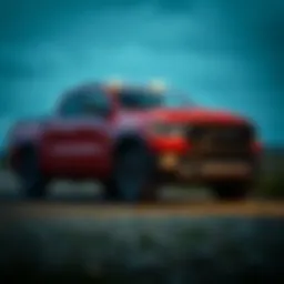 Dodge Rebel Pickup exterior design showcasing its rugged aesthetics