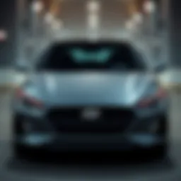 Front view of the 2018 Elantra GT Hatchback showcasing its sleek design