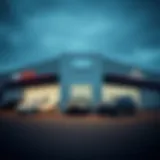 Modern Car Dealership in Ellensburg Exterior view of a modern car dealership in Ellensburg