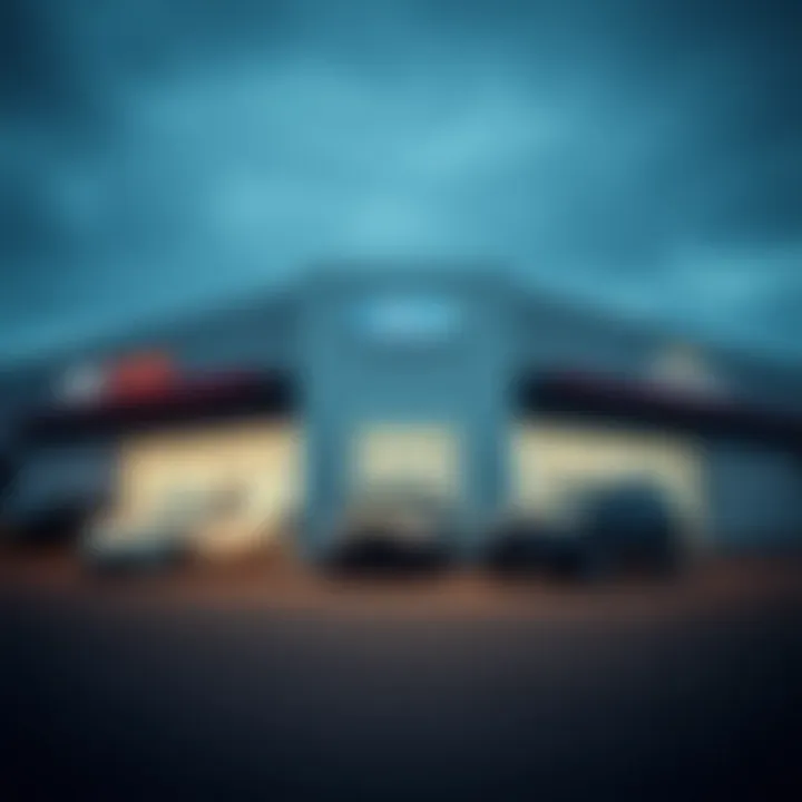 Modern Car Dealership in Ellensburg Exterior view of a modern car dealership in Ellensburg