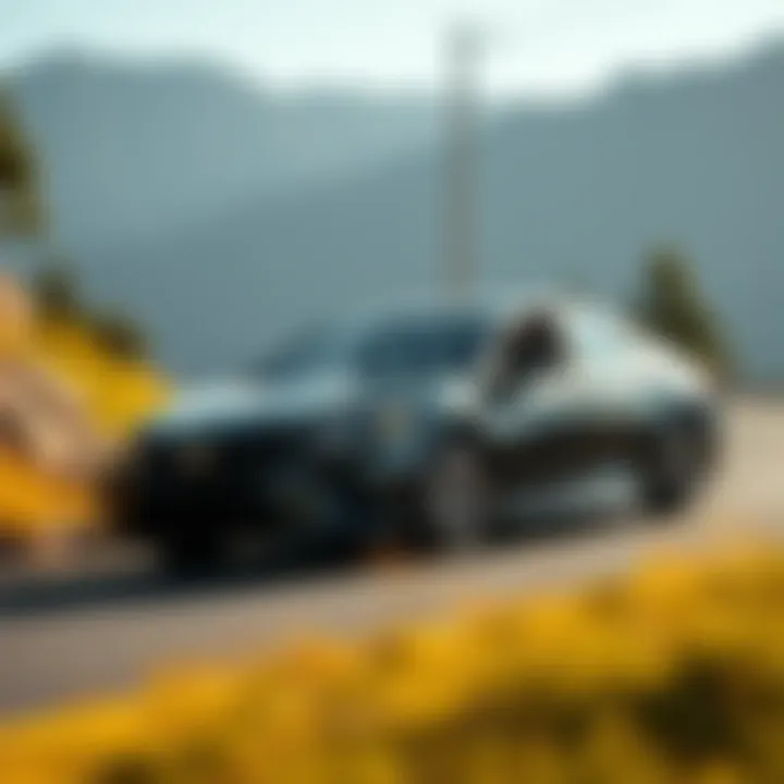 2023 Toyota Camry driving on a scenic road illustrating its performance