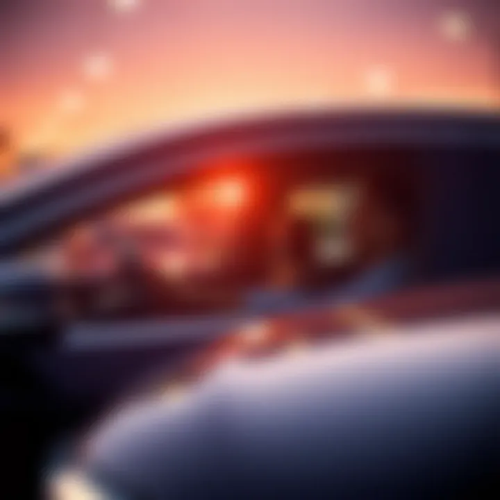 Satisfied Customer Experience A happy customer driving away in their purchased used car