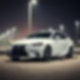 Elegant exterior of the 2015 Lexus IS