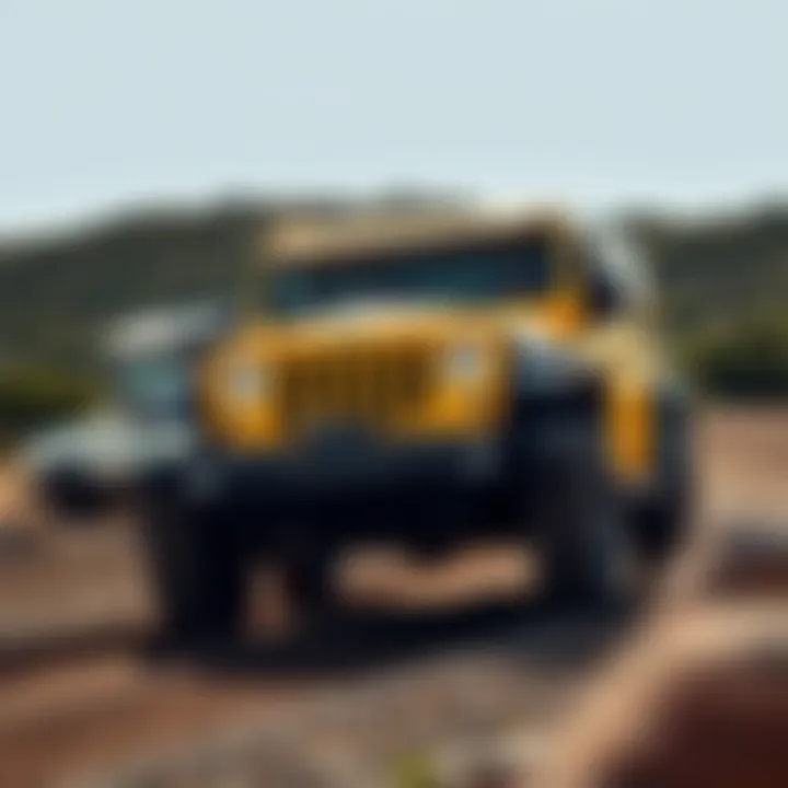 Off-Road Capabilities of the 2017 Wrangler Action shot depicting the off-road capabilities of the 2017 Wrangler 4 Door