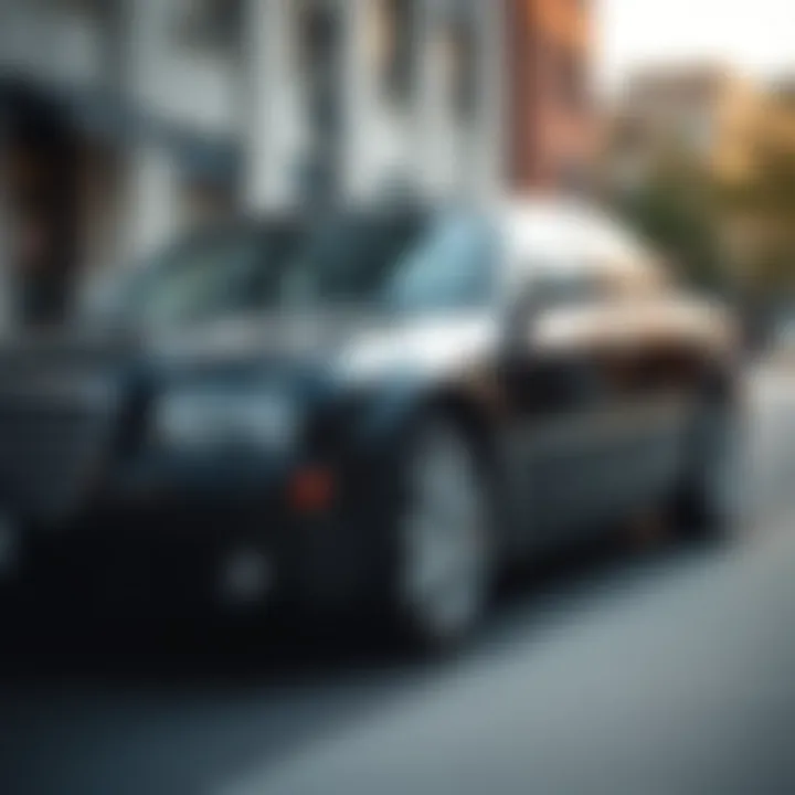Chrysler 300 in Urban Setting 2009 Chrysler 300 parked on an urban street, exuding confidence and style
