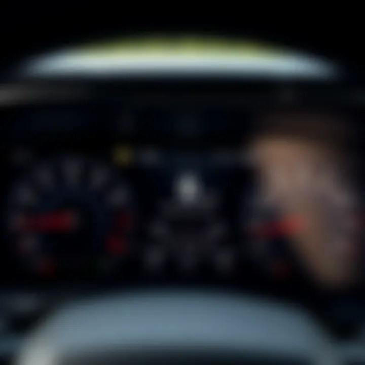 Performance Metrics of the 2019 Challenger Dashboard displaying performance metrics of the 2019 Dodge Challenger