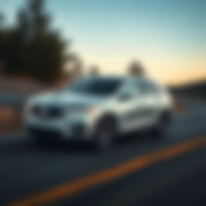 Dynamic Performance of the 2022 Acura MDX 2022 Acura MDX on a scenic road illustrating performance.