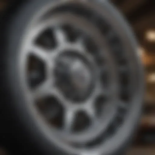 A close-up view of American Legend Wheels showcasing intricate designs