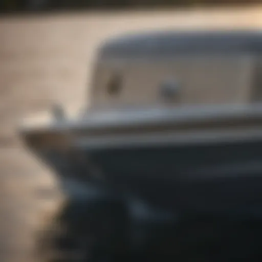 Close-up of Avalon Pontoon hull showcasing its robust construction