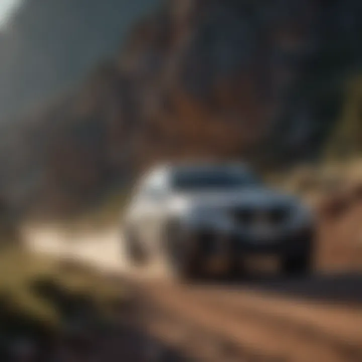 BMW SUV on rugged terrain demonstrating performance