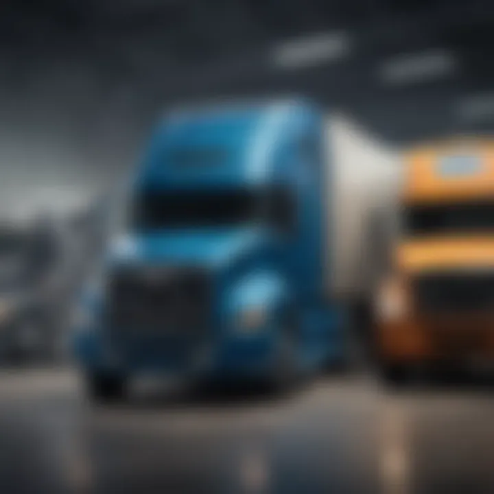 A variety of diesel trucks available on Carvana's platform