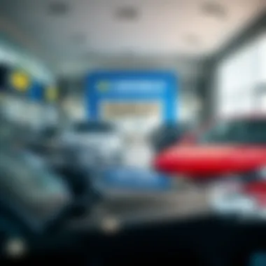 Showroom displaying various Chevrolet models