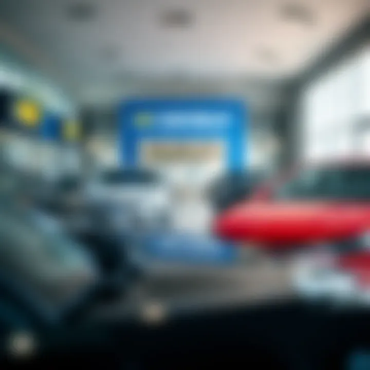 Showroom displaying various Chevrolet models