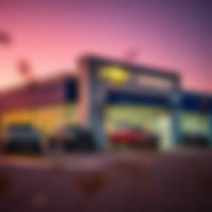Exterior view of a Chevy dealership in Corsicana