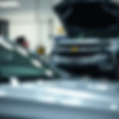 Mechanic working on a Chevy vehicle