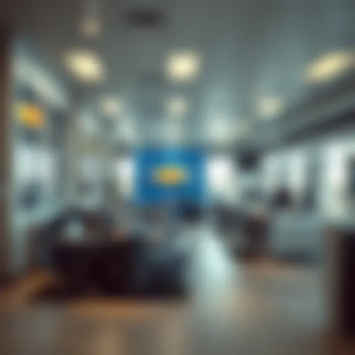 Customer service area in a Chevy dealership