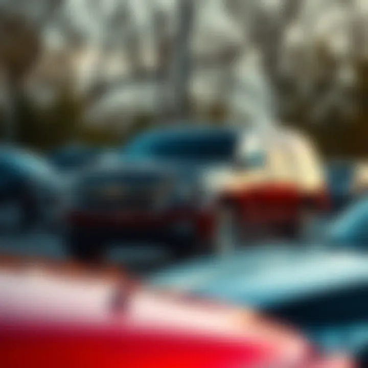 A collage of various used Chevy Tahoe models available in New Jersey