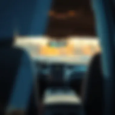 Interior view of a used Chevy Tahoe showcasing features