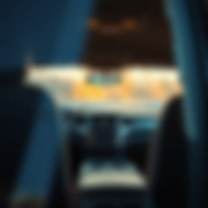 Interior view of a used Chevy Tahoe showcasing features