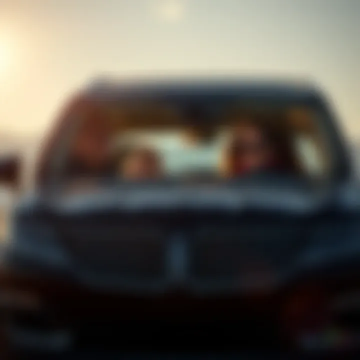 Family Adventures in a Lincoln SUV Family enjoying a road trip in a Lincoln SUV