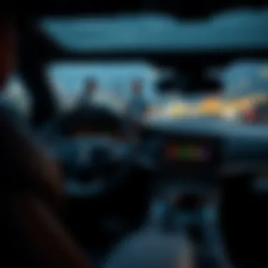 Advanced Technology in Lincoln SUV Interior dashboard of a Lincoln SUV with advanced technology