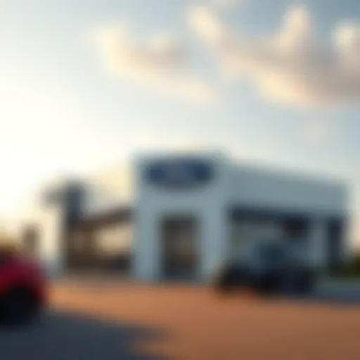 Ford Dealership Exterior in Warrenton Exterior view of a Ford dealership in Warrenton