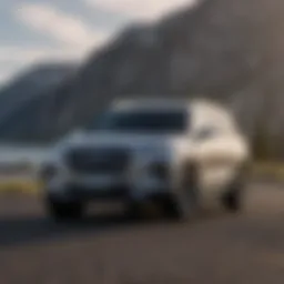 Front view of the Hyundai Palisade showcasing its sleek design